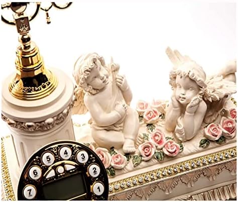Telefone fixo Decoração de acessório retro com moda antiga telefone retro telefone tradicional toque de sino