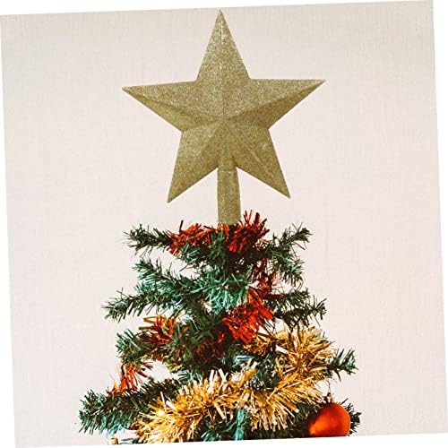 Hoement 2pcs Árvore de Natal Top Star Adornos Navideños Para Exterior Xmas Tree Estrela Estrela de Natal Estrela Decoração