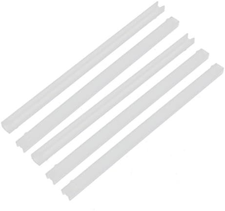 Aexit 5pcs cg-500 relés nylon montagem horizontal guia de placas de placa de retenção de correio para barra de barra