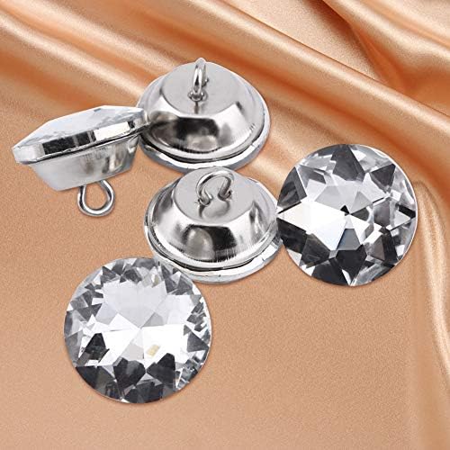 Botões de diamante de 50pcs Botões de tufting de cristal de strô Botões de decoração de estofamento DIY Botões de decoração
