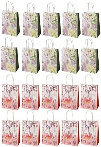 ABAODAM KRAFT Caixa de presente 20pcs sacos de embrulho bolsas de presente bolsas de casamento festas de festas de casamento