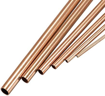 Zerobegin 99,9% de cobre oco, tubo de metal de cobre T2, resistência à corrosão, para decoração de construção, industrial, produtos