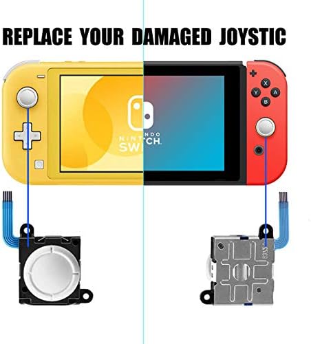 2 Pacote Joy Joystick Substituição 3D Joysticks analógicos para Nintendo Switch e Switch Lite Joycon Controller e Kits de reparo