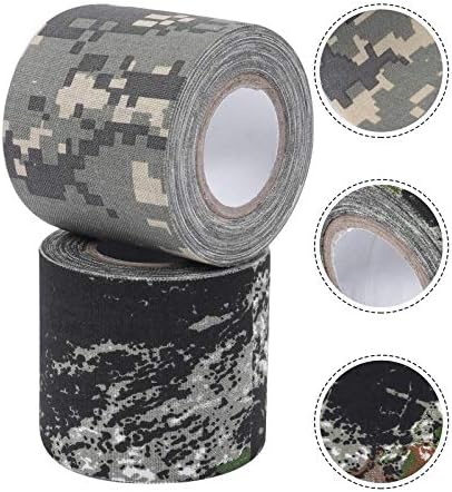 Sosoport 6pcs Camuflage Padrão de bandagem auto-adesiva fita coesa coesa