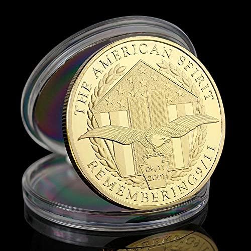 2021 O 20º aniversário do 11/11 Terroist Ataque World Trade Center Collectible Gold Gold Fated Challenge Coin Gold Plated