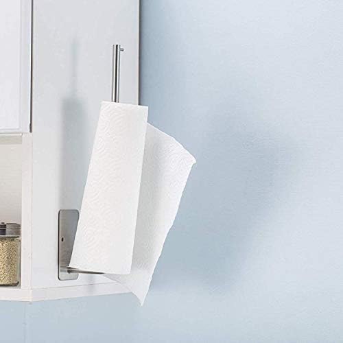 Doitool Aço inoxidável Kitchen Roll tounds Montado de papel Montado com toalhas de papel Rack de lenço de papel