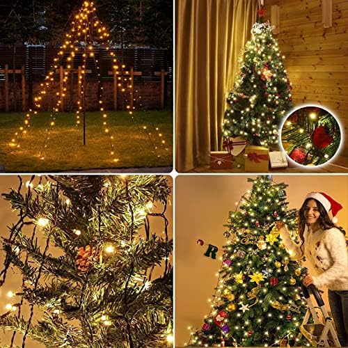 Renoliss 280 luzes de Natal LED, Luzes de Natal Strings Indoor/Outdo