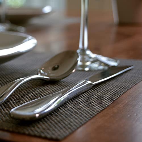 Gold Woven Placemat Conjunto/6