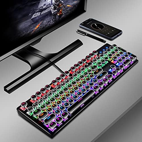 Teclados para jogos de kjdpp jovens luminosos teclados mecânicos para jogos de duas cores moldagem de 26 teclas de teclado