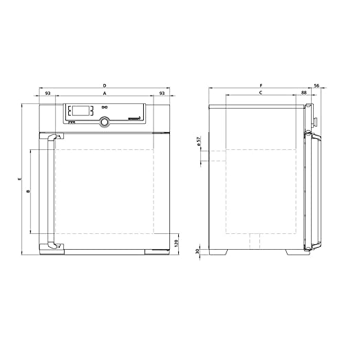 Distribuidores do forno de Wisconsin UN110-230V forno universal, un110, convecção de circulação de ar natural, exibição única, 230V