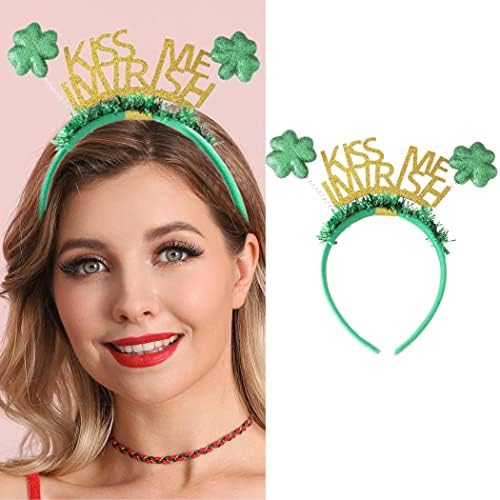 CLOACE ST.PATRICK DIA CLOVER BANDS CABEÇA VERDO SHAMROCKS LENTAS DE CAIXA LENTAS DE CAIL CABE