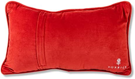 Furbish Esta é uma ideia horrível, almofada decorativa feita à mão - travesseiro de arremesso - 9 x 15 bordado à mão, travesseiro de grife personalizado