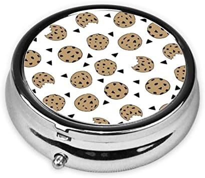 Biscoitos de biscoitos de biscoitos Biscoitos de biscoitos redondos, mini caixa de comprimidos portáteis, adequada para suplemento
