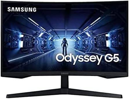 Samsung 27 polegadas WQHD 1000R 2560X1440 Resolução de exibição, taxa de super atualização de 144Hz e monitor de jogo