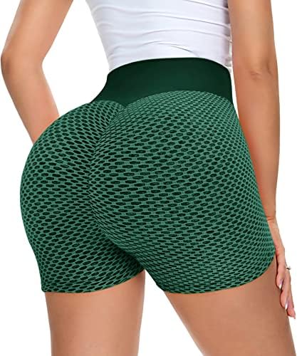 Yamom Tiktok Booty Shorts para mulheres High Butt Trefining Scrunch Scrunch Compression Gym Shorts