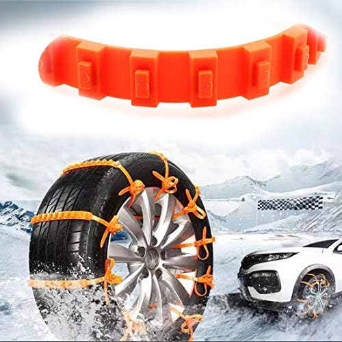 Dzs Elec 10pcs Universal Snow Tire Chain 20x900mm Anti-Skid Tie Mud Land Chain para direção de inverno, estrada lamacenta