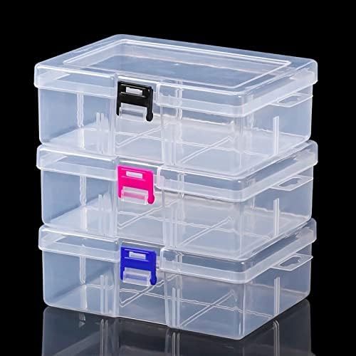 AMABEASNH BIN Transparente Componente Caixa de armazenamento de parafuso Jóias Exibir caixa de ferramentas prática caixa de