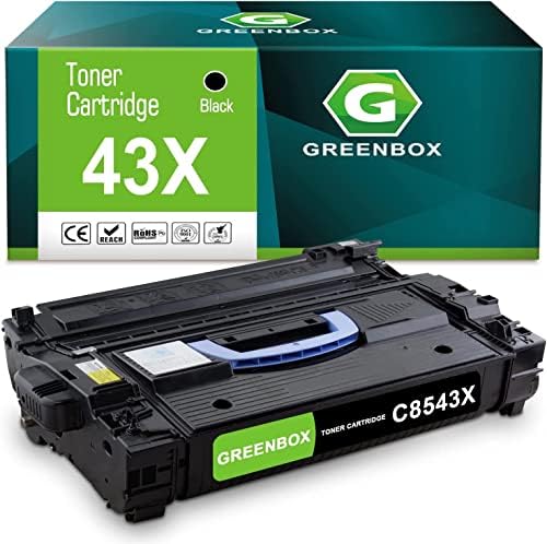 Substituição de cartucho de 43x de Toner Remanufaturado GreenBox para HP 43x C8543X, 30.000 páginas de alto rendimento para