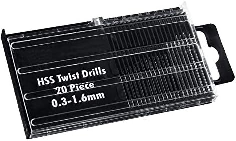 Mountain Men Mull-Purse Bits Drill Bits 20pcs/conjunto Mini HSS Twist Drill Bit Bit Set 0,3mm-1,6mm Ferramentas elétricas Modelo
