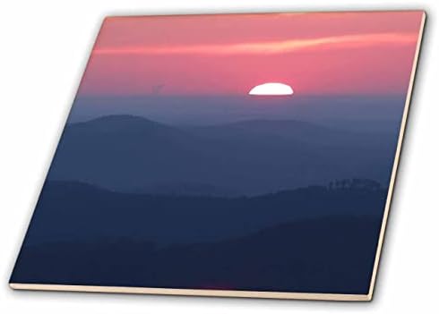 Fotografia 3drose das montanhas Blue Ridge durante um nascer do sol. - Azulejos