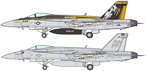 Platz AEE144-13 1/144 Navy dos EUA F/A-18E Super Hornet VFA-27 Royal Mases Iwakuni Base Aérea, Conjunto de 2