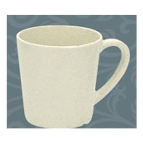 Yanco MS-9018iv Mile Stone Coffee/Tea Caneca/xícara, capacidade de 7 oz, altura de 3 , 3 diâmetro, melamina, cor de marfim,
