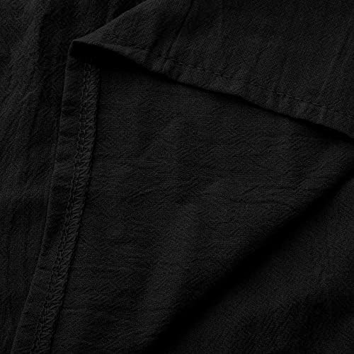 Blouses de linho de algodão para feminino Dragonfly Gráfico de camisa de colarinho para cima camisas da blusa casual Manga curta tops soltos