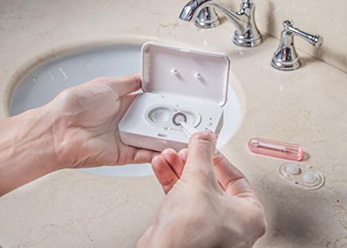 Sistema de limpeza de lentes de contato patenteado VueSonic para lente mole e híbrida, tecnologia sônica