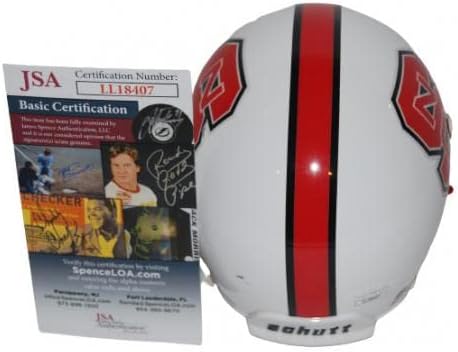 Mike Glennon assinou Mini Capacete de Futebol JSA LL18407 - Capacetes da faculdade autografados
