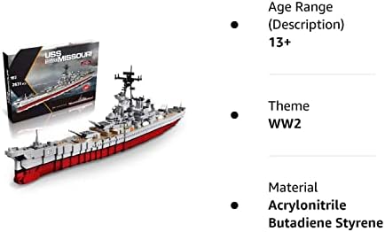 QXB WW2 USS Missouri BB-63 Modelo