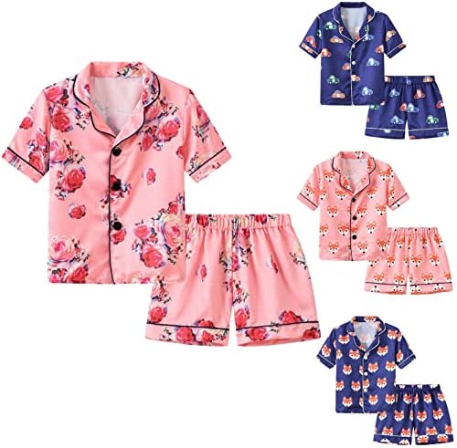 Pijama Toddler Girl Shorts Sleepwear Set After Pijamas Toddler Camisa meninos T Roupa Crianças desenho animado meninos macios