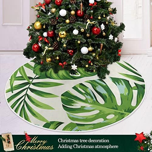 Baxiej grande saias de árvore de Natal Mat folhas de palmeira exóticas, Winter natal de férias de festas de decoração