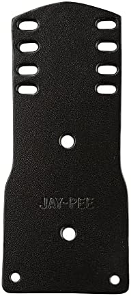 Jay-Pee Police Citation Bar Badge titular Nome da barra de barra de tags Four Bars Couro preto