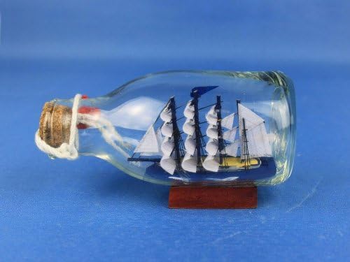 Hampton Náutico Flying Cloud Ship em uma garrafa de vidro, 5 , Brown