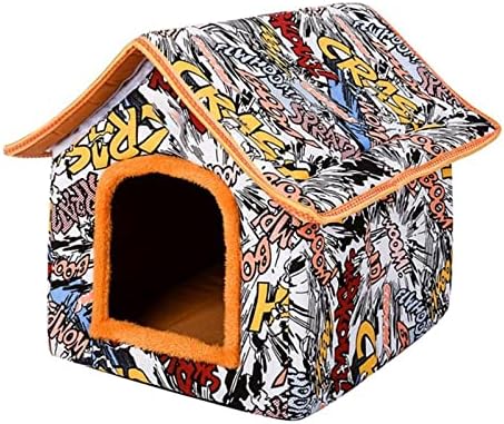 Cxdtbh cão de animal de estimação casa inverno cachorro quente kennel kennel kennel sofá macio almofada de animais de estimação confortáveis ​​para dormir