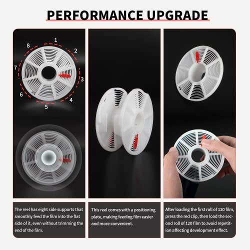 Quarto escuro 120 135 Cartão em espiral com clipe de clipe de separador Multi-formato Holder de filme para Wigobolt Jobo Desenvolvendo Equipamento de Processamento de Filmes de Tanque