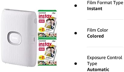 Fujifilm Instax Mini Link Smartphone Printer + Fuji Instax Mini Film - Instax Mini Link Impressor Pacote