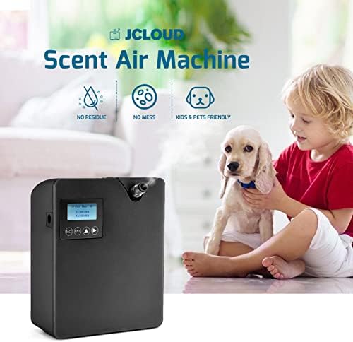 JCLOUD Smart Scent Air Machine com tecnologia nebulizadora para casa, difusor de óleo essencial profissional sem água 300ml, difusor de perfume HVAC para óleos essenciais para sala grande, escritório, spa