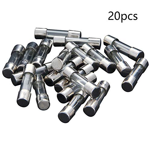 FELECT 20PCS FUSE FASTO DE BULHO 12A 250V 5X20MM FUSUES DE VIDRO FUSO FASTO DE VIDRO DE VIZ