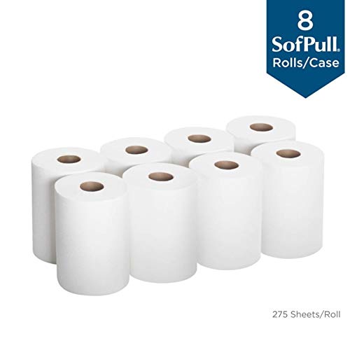 Rolo de toalha de papel branco 7-7/8 W x 160'l, 8 rolos