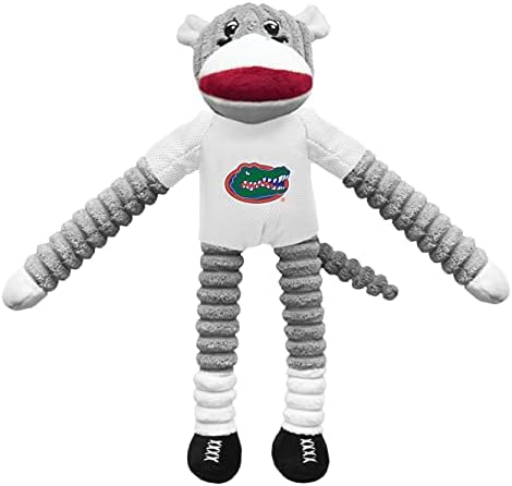 Littlearth Unissex-Adult NCAA Florida Gators Sock Monkey e Flying Disc Pet Toy Combo Set, cor de equipe, tamanho único