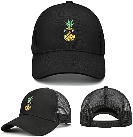Chaveiro do esqueleto Bordado Hand Black Hat Skull Baseball Caps para homens Mulheres, Chapéu de caminhão com crânio