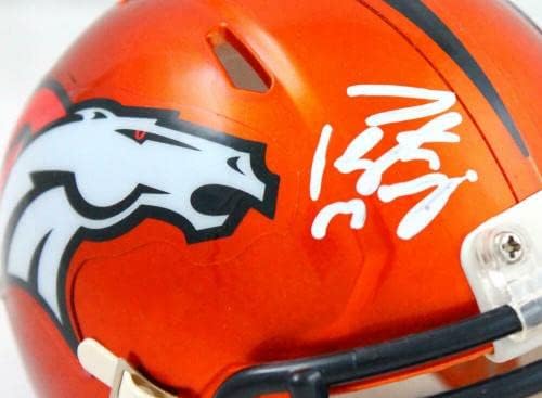 Peyton Manning autografou Denver Broncos Flash Speed ​​Mini Capace