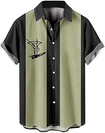 Yhaiogs masculinos grandes camisas altas camisas impressas de manga curta de manga curta camisetas de algodão de manga longa