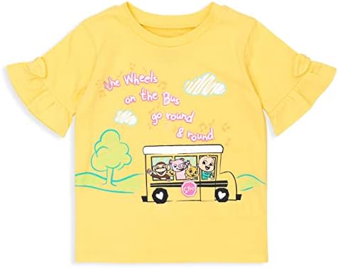 Cocomelon JJ Baby 3 pacote camisetas infantis para criança