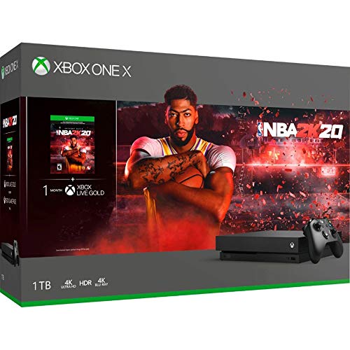 Microsoft CYV-00343 Xbox One x 1 TB Console com NBA 2K20 e pacote de controladores sem fio com a Call of Duty Modern