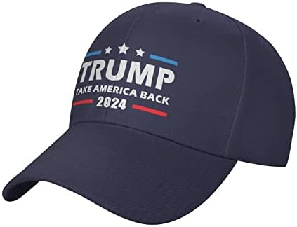 Trump 2024 Take America Back Back Adults Baseball Cap fêmea Capinho de golfe Ajustável Homem de pai