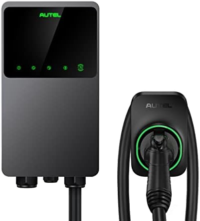 Carregador de veículos elétricos inteligentes da Autel Home, 50 amp Nível 2 Wi-Fi e Bluetooth habilitados por EVSE,