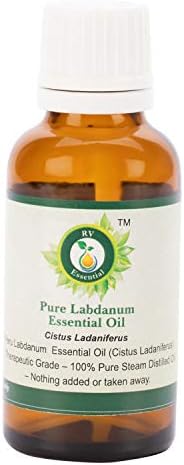 Labdanum Oil Essential Oil | Cistus ladaniferus | Labdanum Oil | para aromaterapia | Não diluído | puro natural | Vapor destilado
