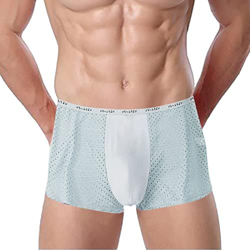 Cueca de algodão masculina cuecas cuecas cuecas de algodão suave malha de algodão respirável masculina boxers